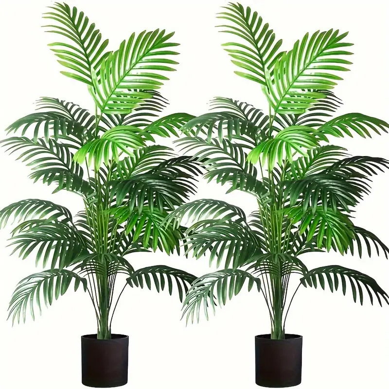 Monstera Adansonii - 24 foglie Areca Palm Piante artificiali