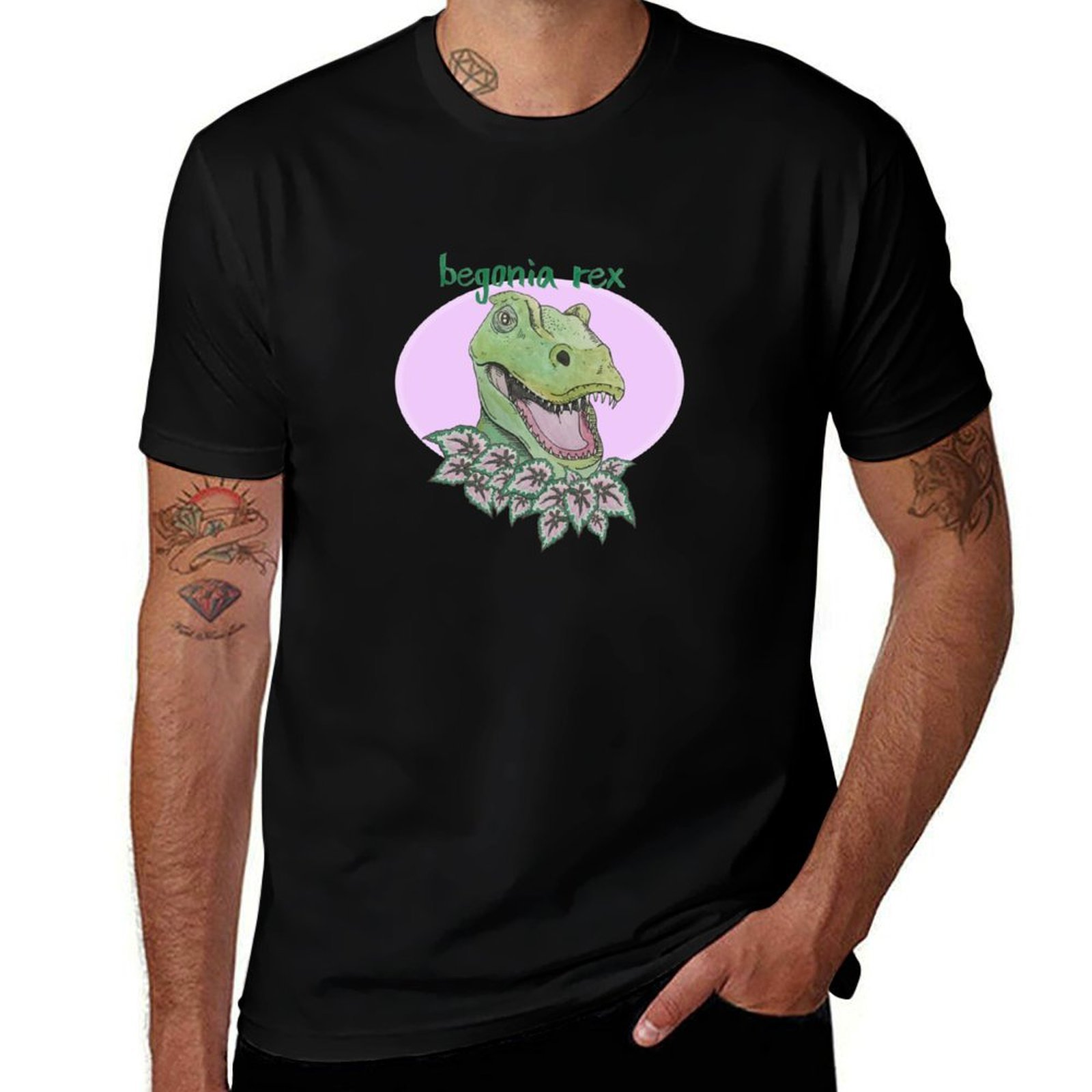 Begonia Rex - T-shirt T rex begonia (rosa) T-shirt