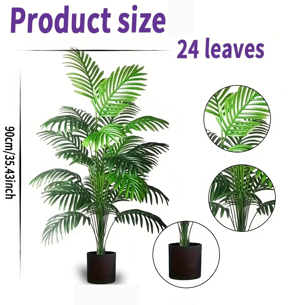 24 foglie Areca Palm Piante ar - Monstera Adansonii recensione e prezzo
