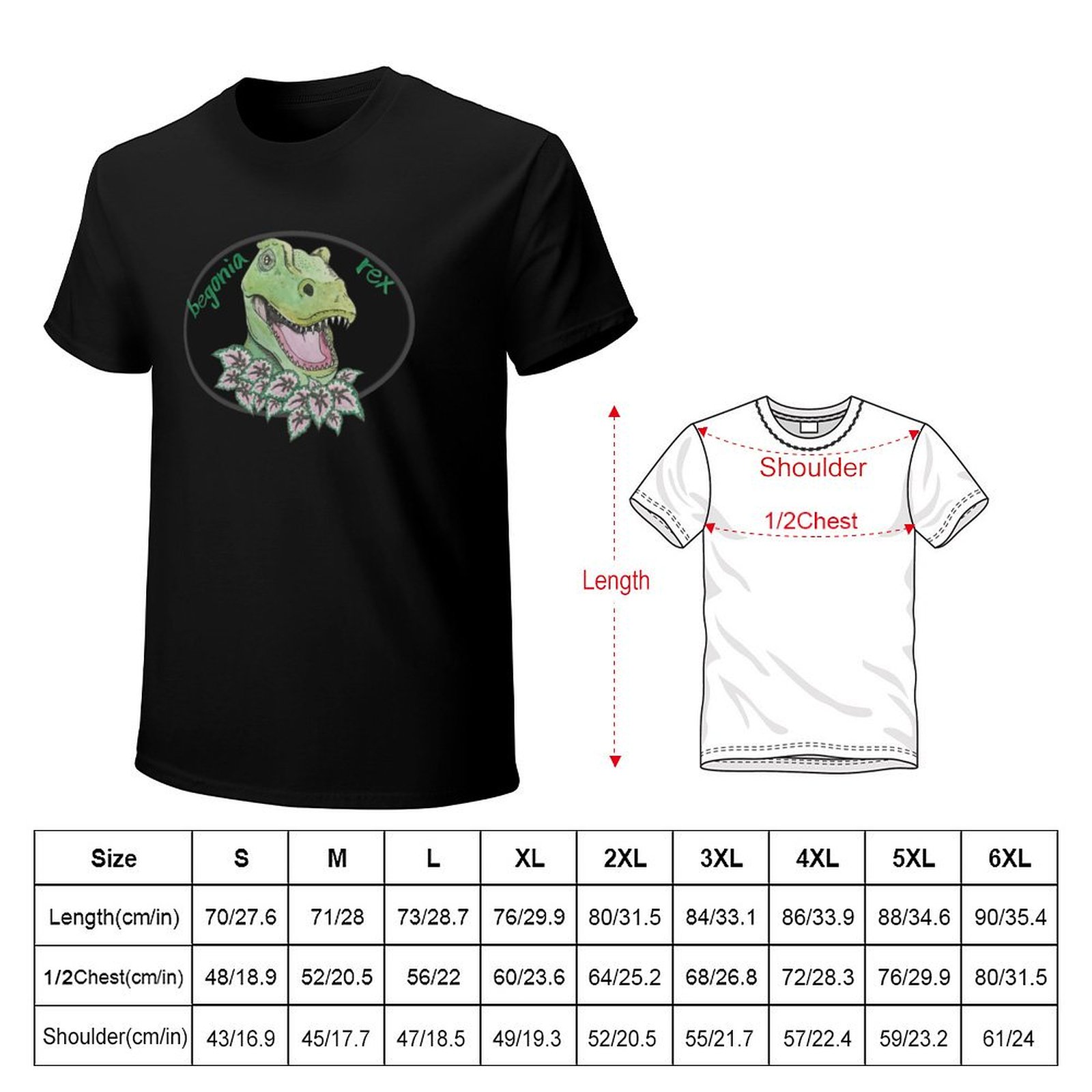 T-shirt T rex begonia, magliet - Begonia Rex recensione e prezzo